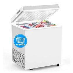 Chest Freezer with Removable Basket, white