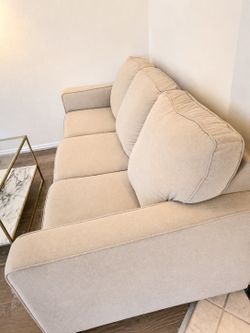 Modern Beige Sofa Couch – Clean & Comfortable ✨
