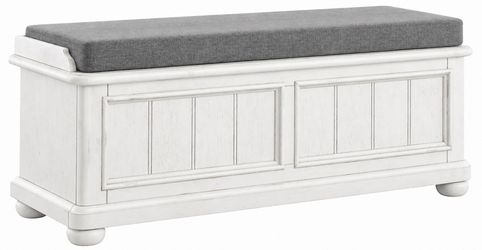 Mouffetard Gray Storage Bench