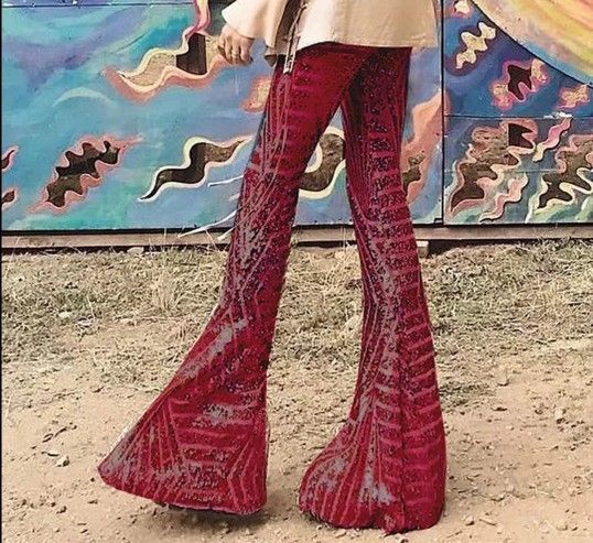 Sequin Dress Pants, Pull Up