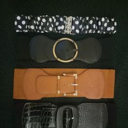 4 Dress Up Belts For Women's 