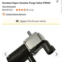 2020 Nissan kick purge valve