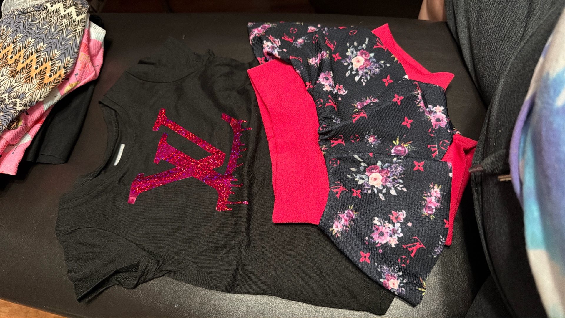 New Girl Custom Set Shirt Bloom Skirt 2T