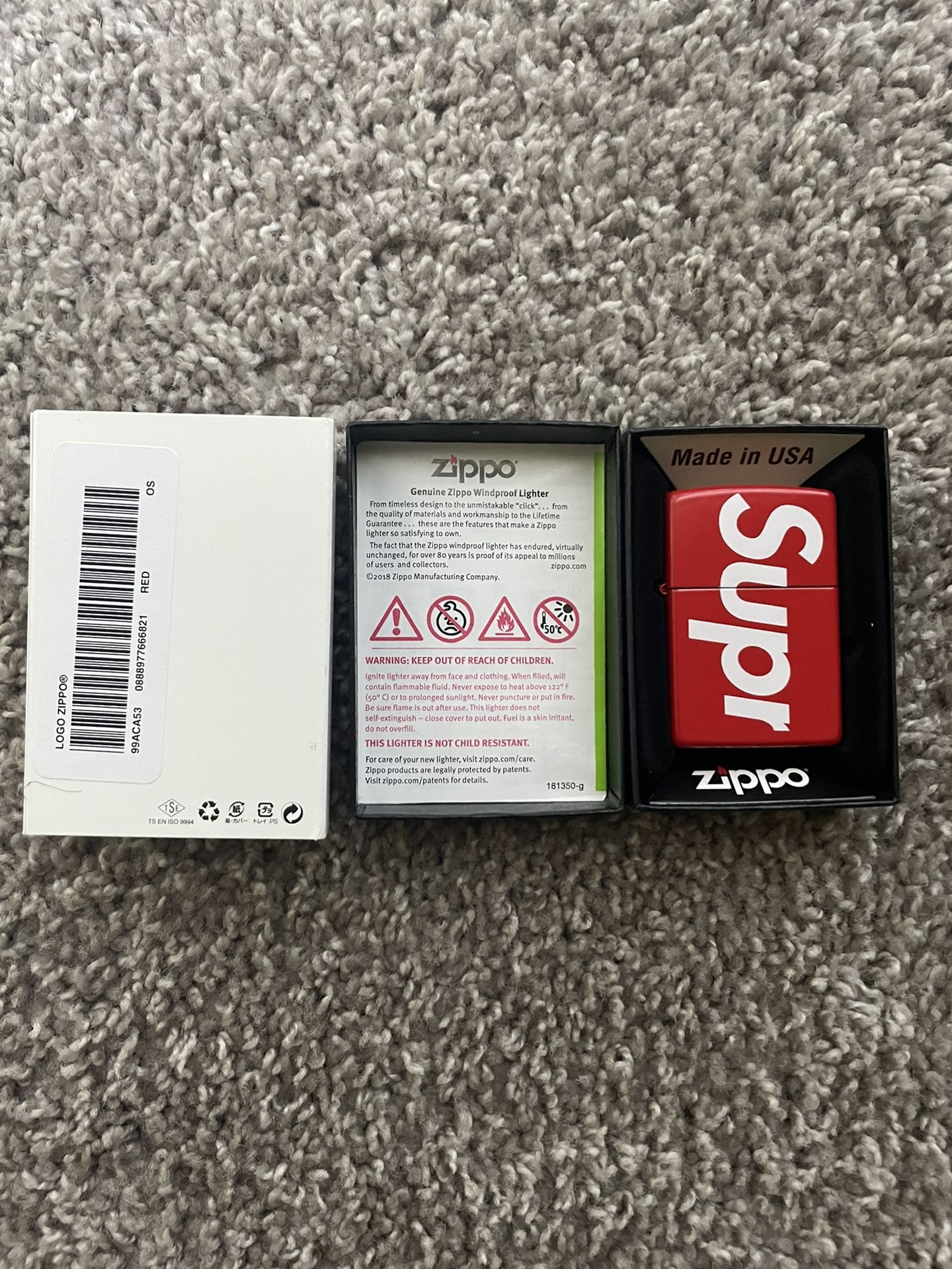 Supreme Zippo Lighter 