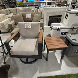 The 2 chair and table