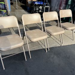 Vintage Sears & Roebuck Bronze Folding Chairs(4) 