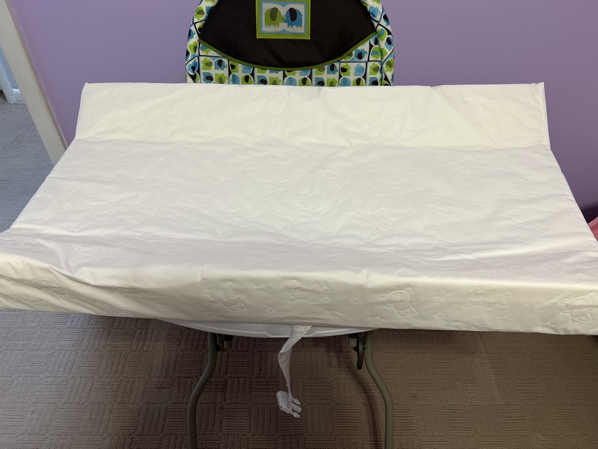 Contoured Changing Pad - Waterproof & Non-Slip, Includes a Cozy, Breathable, & Washable Matress Cover