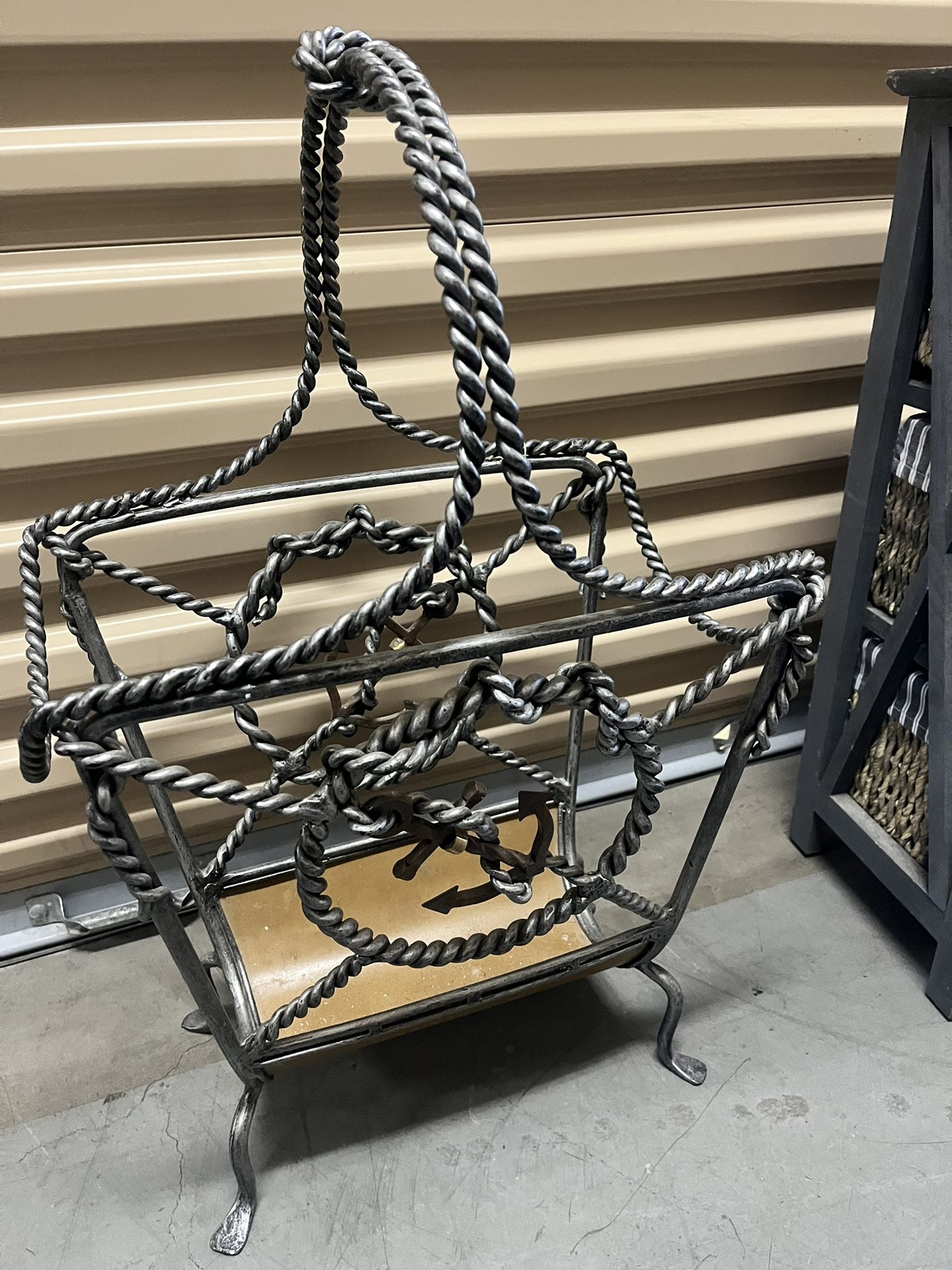 Wrought Iron Magazine Rack
