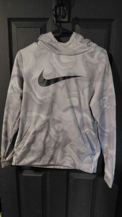 Nike Dri Fit Hoodie Gray Swirls/Splotchy Youth XL