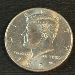 John F Kennedy 1998 Half Dollar coin 