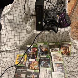 Xbox 360 Game System Three Controller 12 Games