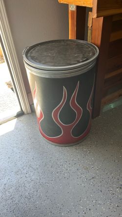 Today only- Garage can- fire theme - moving