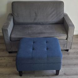 Gray Convertible Pull-Out Armchair – Single Bed