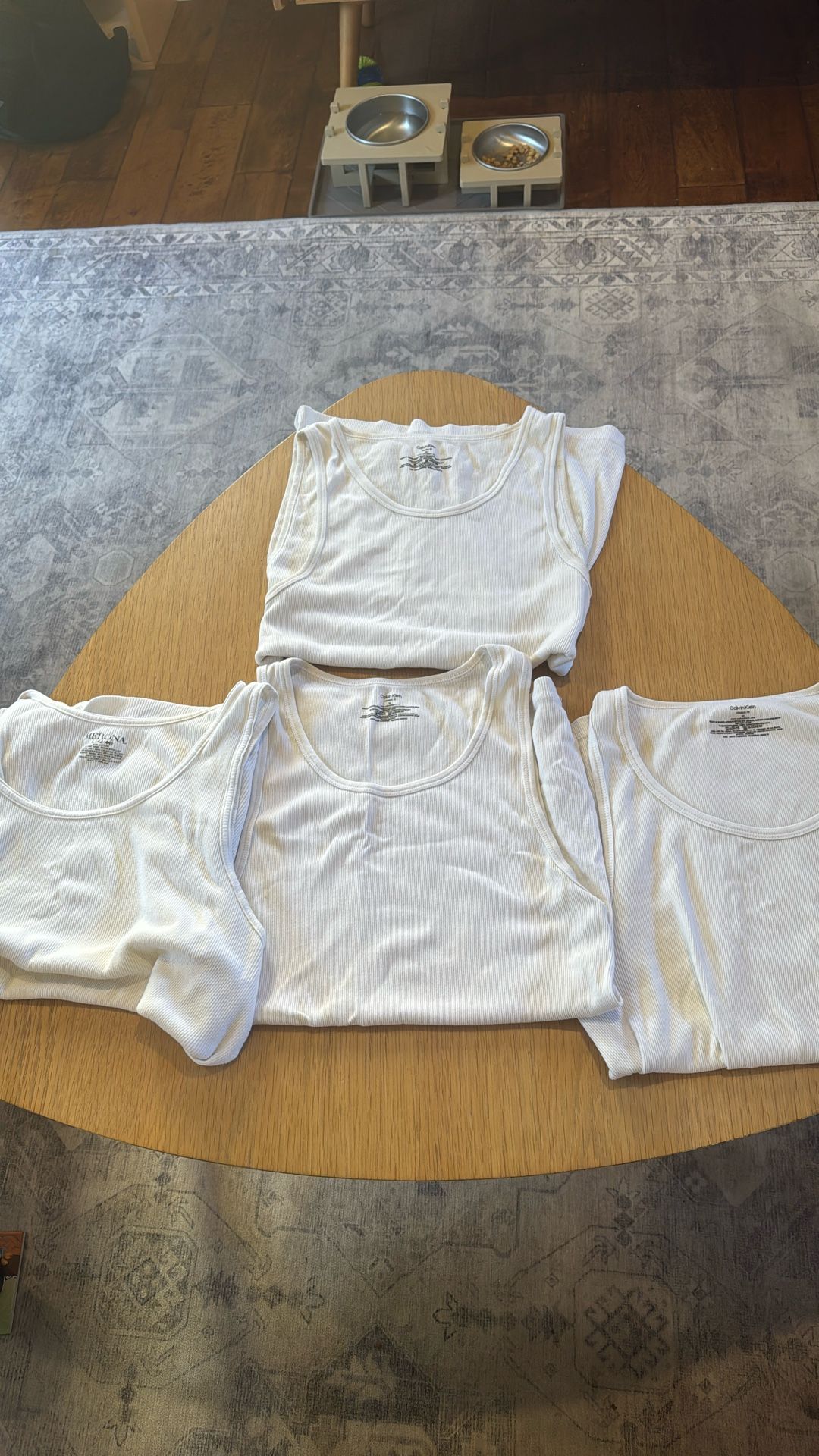 4 White Tank Tops (Calvin Klein)
