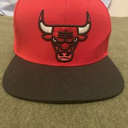 Red And Black Bulls Hat