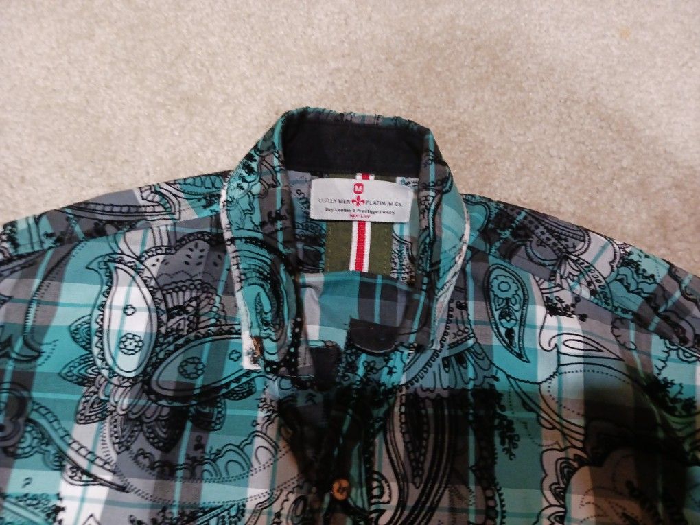 Luilly Men Platinum Company By London And Prestige Luxury Men's Long Sleeve Dress Shirt