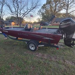 Running 2018 Lund Renegade 1775 w/ Mercury 90 Fuel Injected 4-stroke Outboard Motor