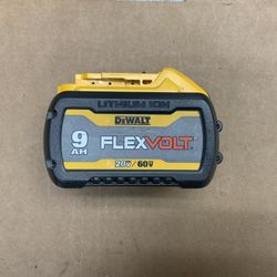 Dewalt Lithium Ion Flexvolt 9Ah 20v/60v Max Li-ion Battery Rechargable Interchangeable Tool Construction Job Site Professional Dual Voltage  