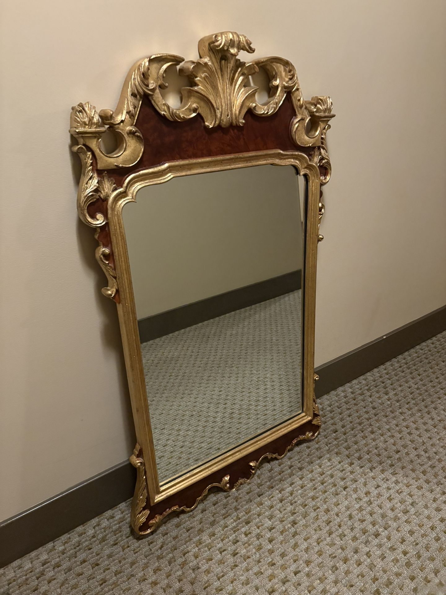 Stunning Authentic La Barge Gold Gilt French Provincial Style Mirror