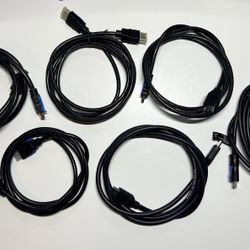 HDMI Cables (6 Units) 6 Feet And 7 Feet