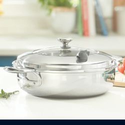 CACEROLA DE 6 QT DE ACERO INOXIDABLE 5-PLY VIDA SANA PRINCESS HOUSE 🌷⚘️