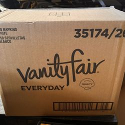 Vanity Fair Everyday Paper Napkins-150ct, Box total 1800ct