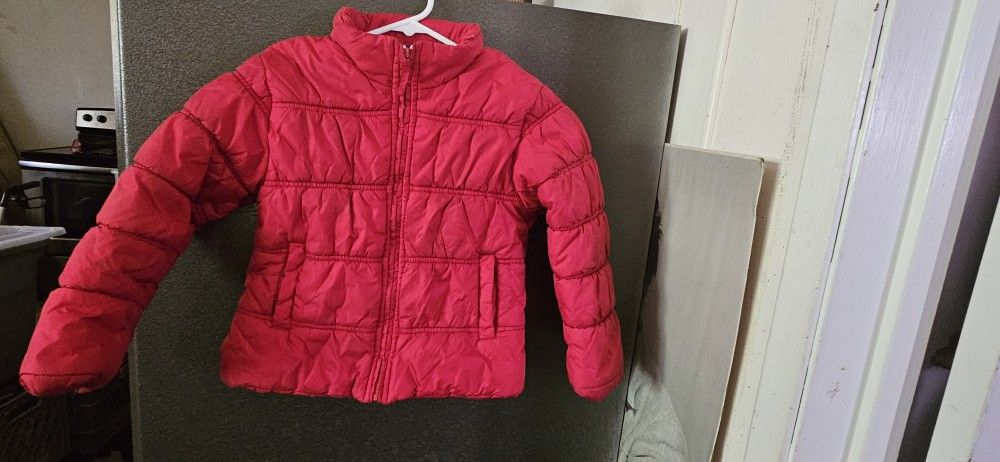 TOMMY HILFIGER SZ 6 RED PUFF JACKET