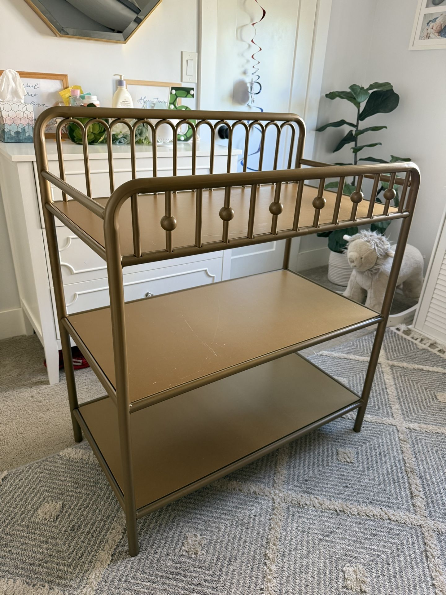 Gold Changing Table