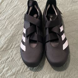 adidas The Indoor Cycling Men’s 10 Shoes GX6544 NEW BLACK WHITE