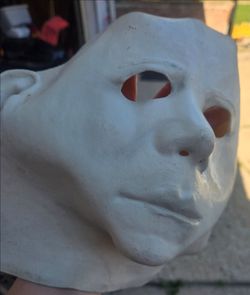 White Plaster Full Face Mask