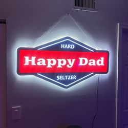 Happy Dad LED sign 
