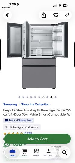 Samsung Stainless Steel Refrigerator