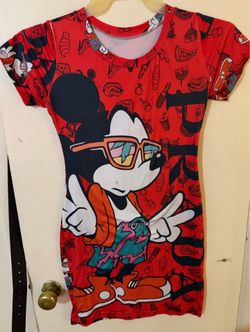 red Mickey outfit one size