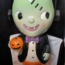 Halloween Frankenstein Candy Bowl Decoration