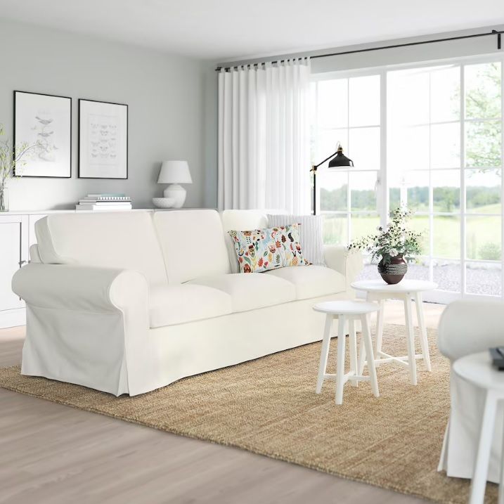 Uppland Sofa, Blekinge white, three-seat (IKEA)