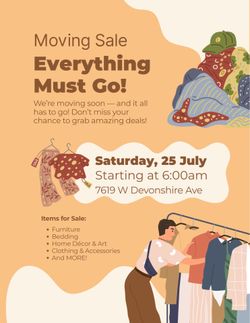 MOVING SALE!