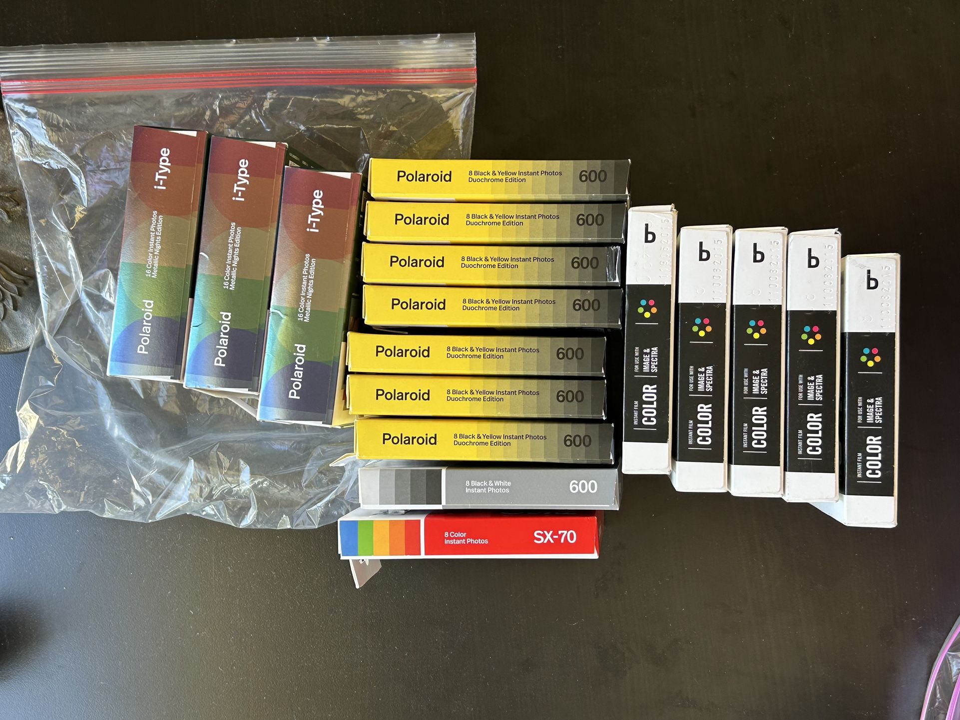 Polaroid Impossible Spectra Film Lot Duotone Metallic 600 i Type SX 70