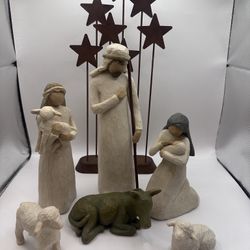 Willow Tree Nativity Set – 6 Pieces Stars not included