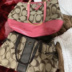 Pink Coach Purse