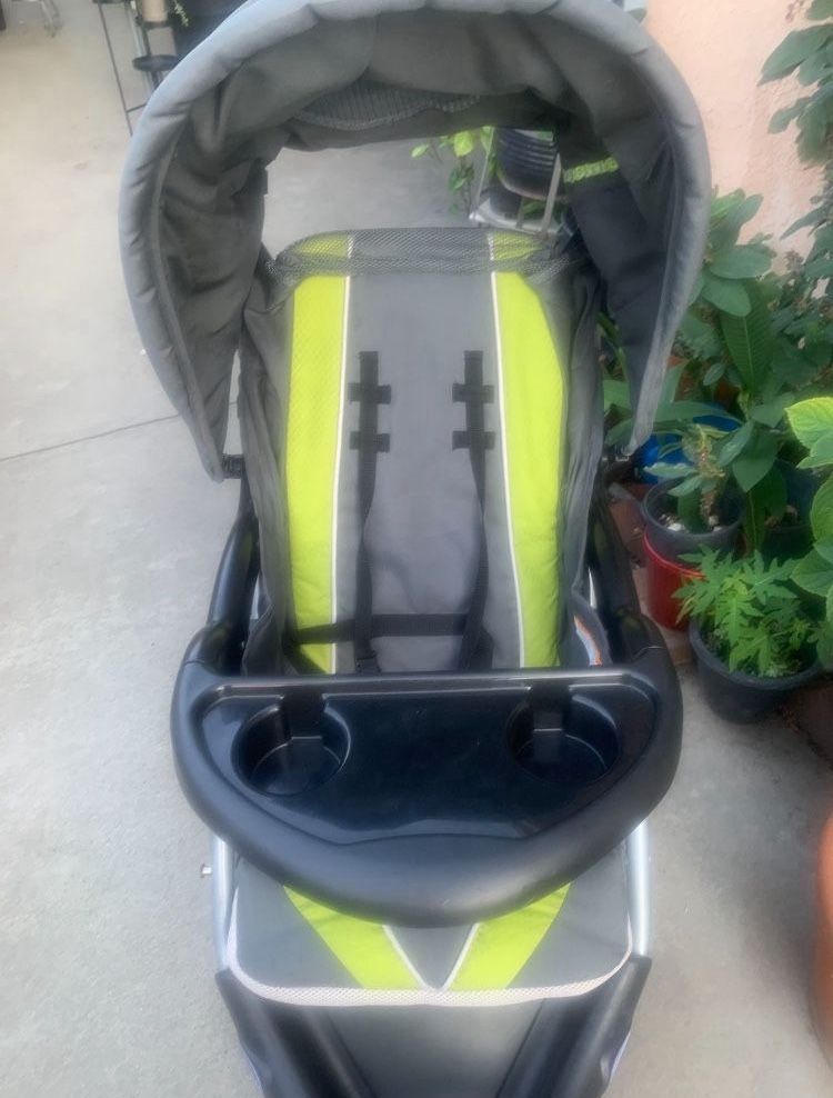 Green Baby Stroller