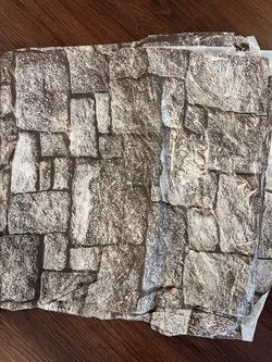 Rock design plastic table cloth