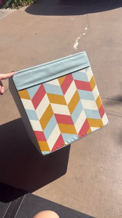 Collapsible Fabric Storage Cube Bins Organizer with Handles, Organization Containers, Multifunctional, 13" x 13" x 13"