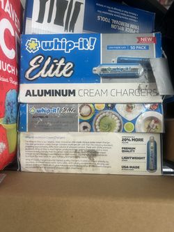 Whip it elite aluminum chargers