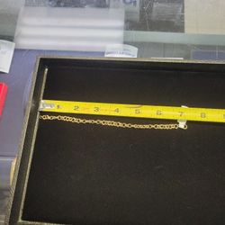 10k Gold Cable Bracelet 7"6.2g