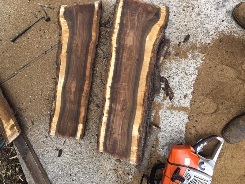 Wood Slabs for sale. Chainsaw mill. Wood, table, milling