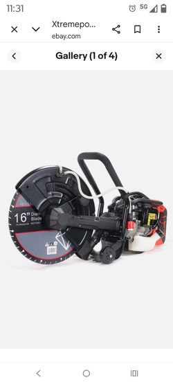 NEW 16" gas concrete saw NUEVO