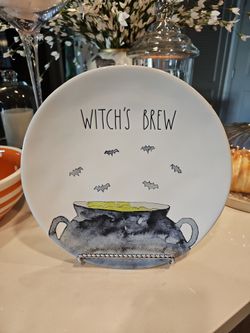 Witch's Brew Halloween RAE DUNN Decorative Plate