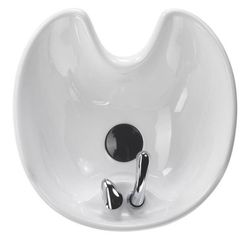 Ceramic professional shampoo bowl