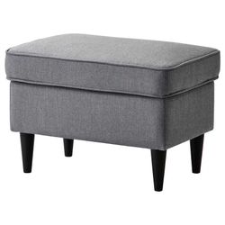Brand New STRANDMON Ottoman, Nordvalla dark gray