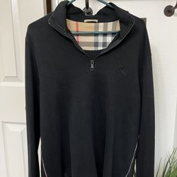 BURBERRY 1/4 ZIP UP